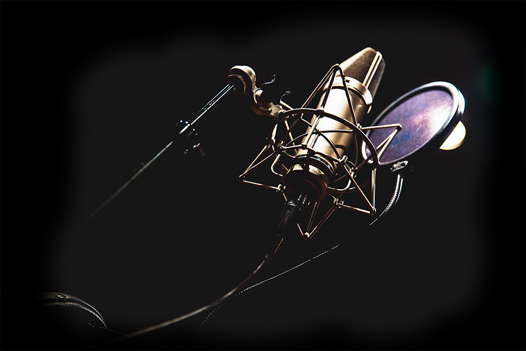 Ein Mikrofon welches fürs Studio-Recording eingesetzt wird.