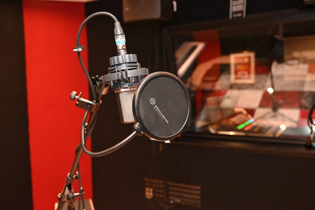 Aufnahmeraum Mikrofon