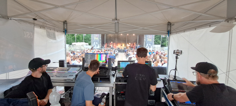 100 Jahre Stadt Raabs Open-Air - Blick aus dem FOH