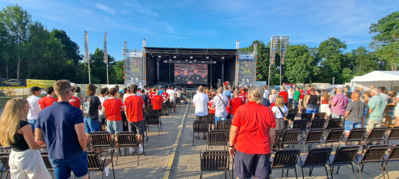 100 Jahre Stadt Raabs Open-Air - Public Viewing AUT - ARG